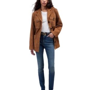 Madewell Size 33P 10" High Rise Skinny Jeans With Tencel/Lyocell Blend Stretchy